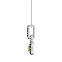 Double Halo Round Classic Necklace