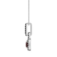 Double Halo Round Classic Necklace