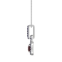 Double Halo Round Classic Necklace