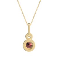 Double Halo Round Classic Necklace