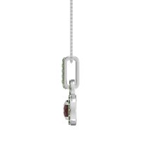 Double Halo Round Classic Necklace