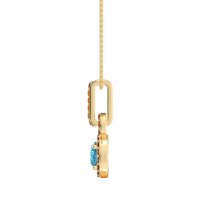 Double Halo Round Classic Necklace
