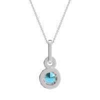 Double Halo Round Classic Necklace