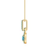 Double Halo Round Classic Necklace