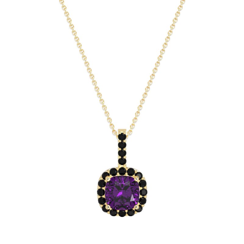 Cushion Halo Classic Necklace