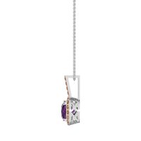 Cushion Halo Classic Necklace