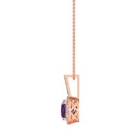 Cushion Halo Classic Necklace