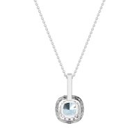 Cushion Halo Classic Necklace