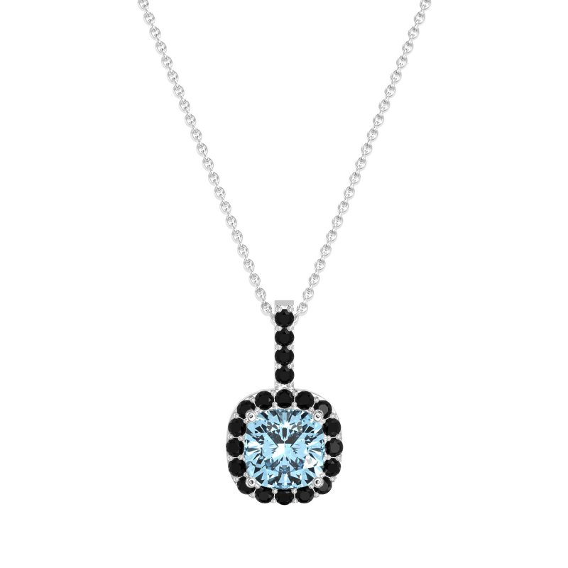 Cushion Halo Classic Necklace
