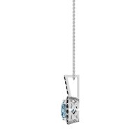 Cushion Halo Classic Necklace