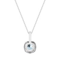 Cushion Halo Classic Necklace