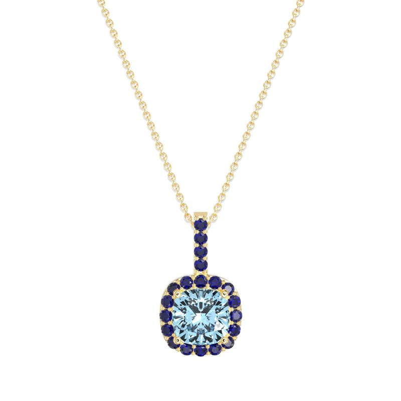Cushion Halo Classic Necklace