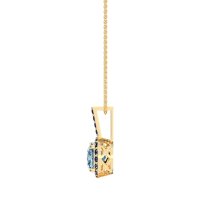 Cushion Halo Classic Necklace