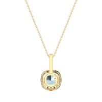 Cushion Halo Classic Necklace