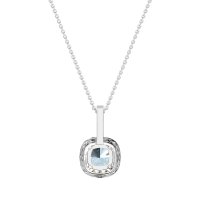 Cushion Halo Classic Necklace