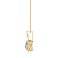 Cushion Halo Classic Necklace