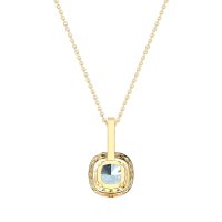 Cushion Halo Classic Necklace