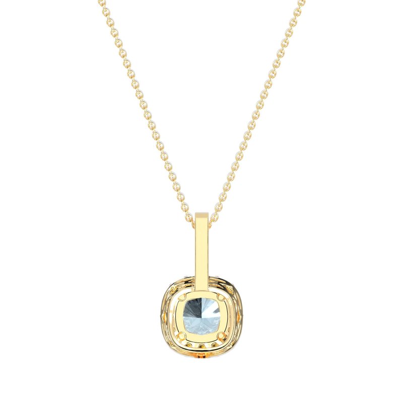 Cushion Halo Classic Necklace