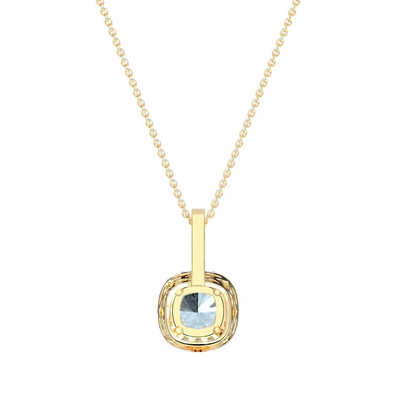 Cushion Halo Classic Necklace