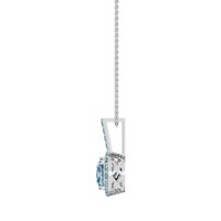 Cushion Halo Classic Necklace