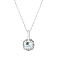 Cushion Halo Classic Necklace