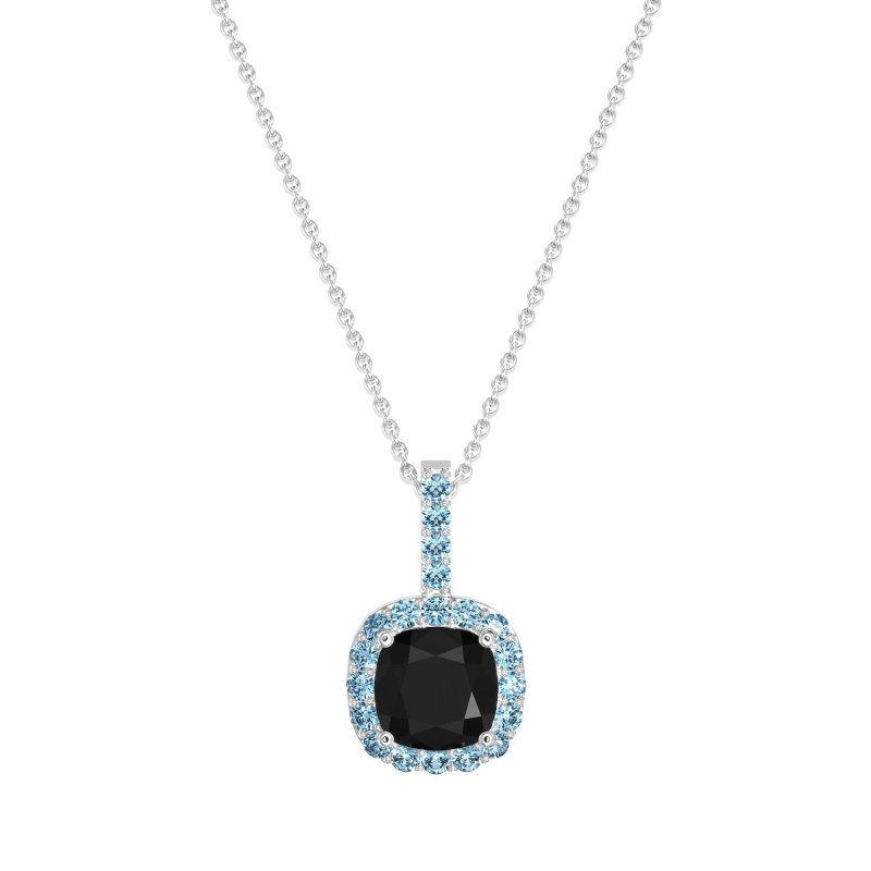 Cushion Halo Classic Necklace