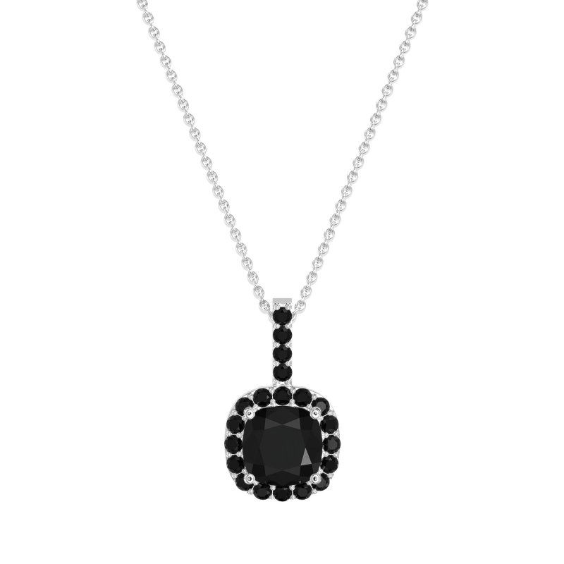 Cushion Halo Classic Necklace