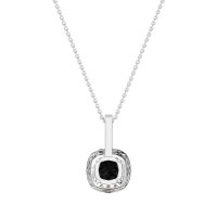 Cushion Halo Classic Necklace