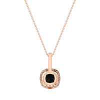 Cushion Halo Classic Necklace