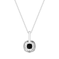 Cushion Halo Classic Necklace