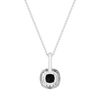 Cushion Halo Classic Necklace