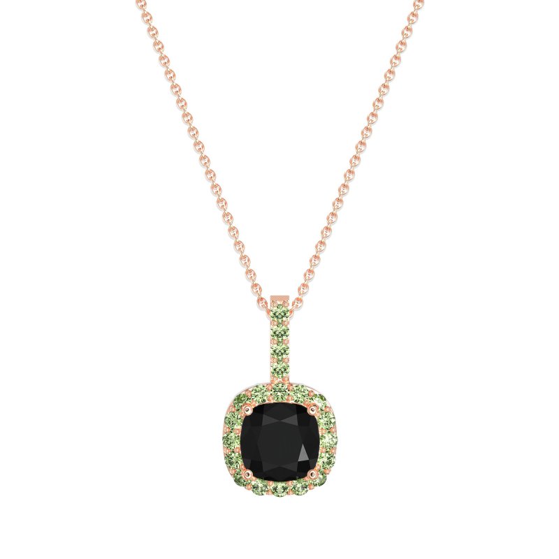 Cushion Halo Classic Necklace