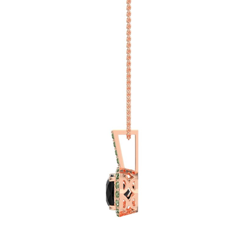 Cushion Halo Classic Necklace