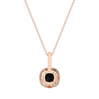 Cushion Halo Classic Necklace
