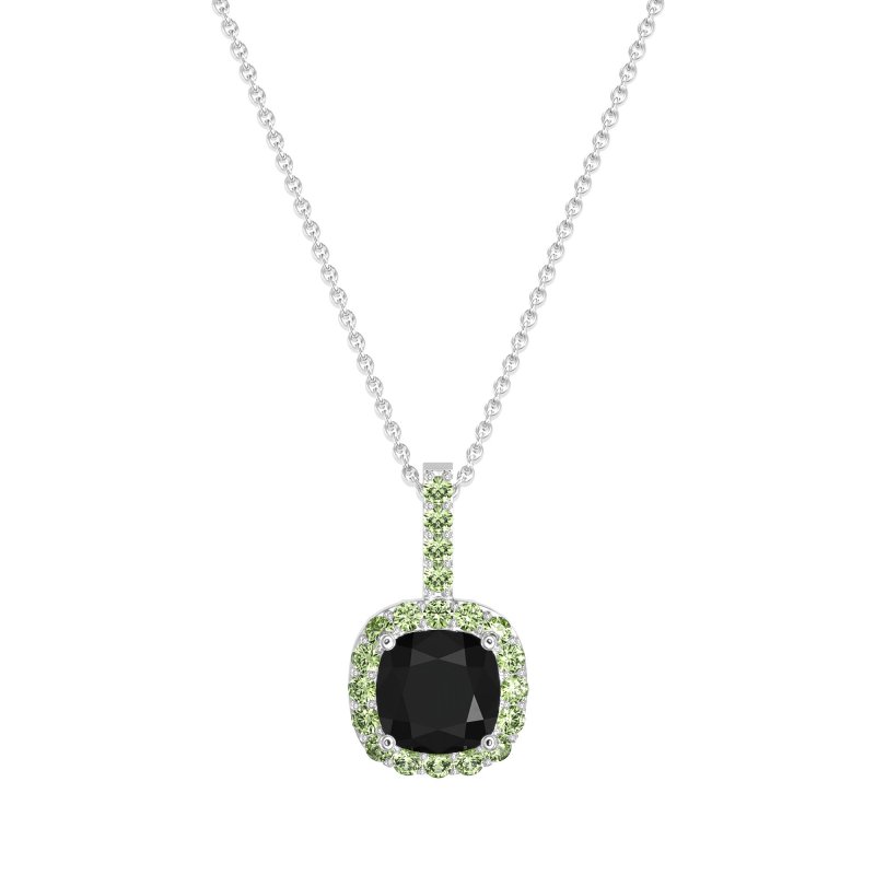 Cushion Halo Classic Necklace