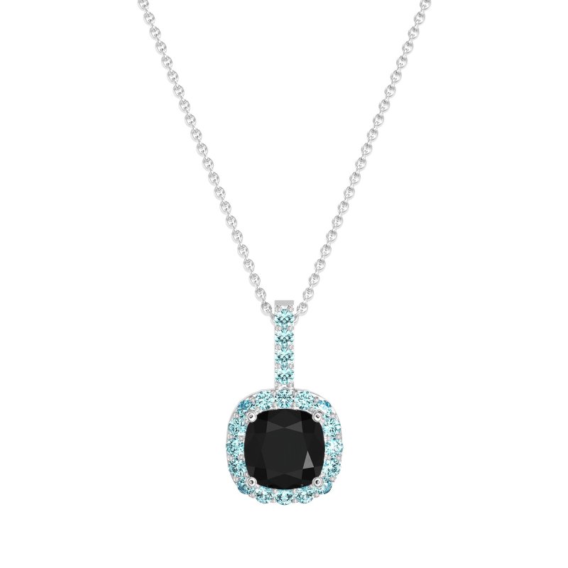 Cushion Halo Classic Necklace