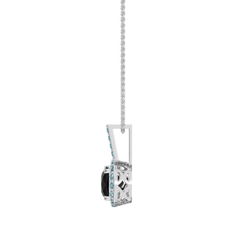 Cushion Halo Classic Necklace