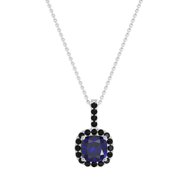 Cushion Halo Classic Necklace