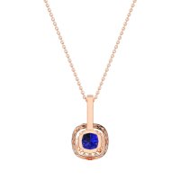 Cushion Halo Classic Necklace