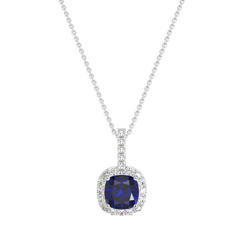 Cushion Halo Classic Necklace