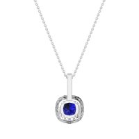 Cushion Halo Classic Necklace