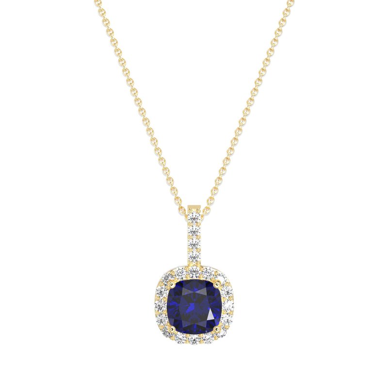 Cushion Halo Classic Necklace