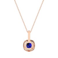 Cushion Halo Classic Necklace