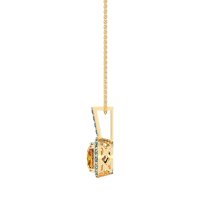 Cushion Halo Classic Necklace