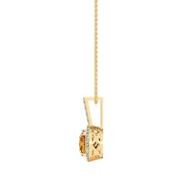 Cushion Halo Classic Necklace