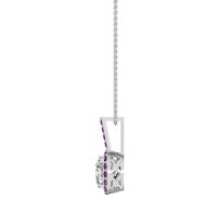 Cushion Halo Classic Necklace