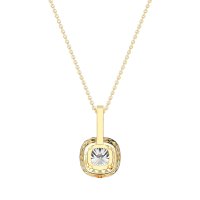 Cushion Halo Classic Necklace