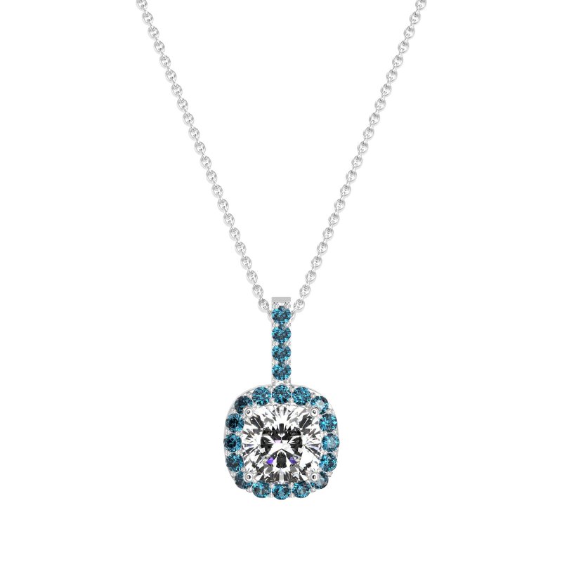 Cushion Halo Classic Necklace