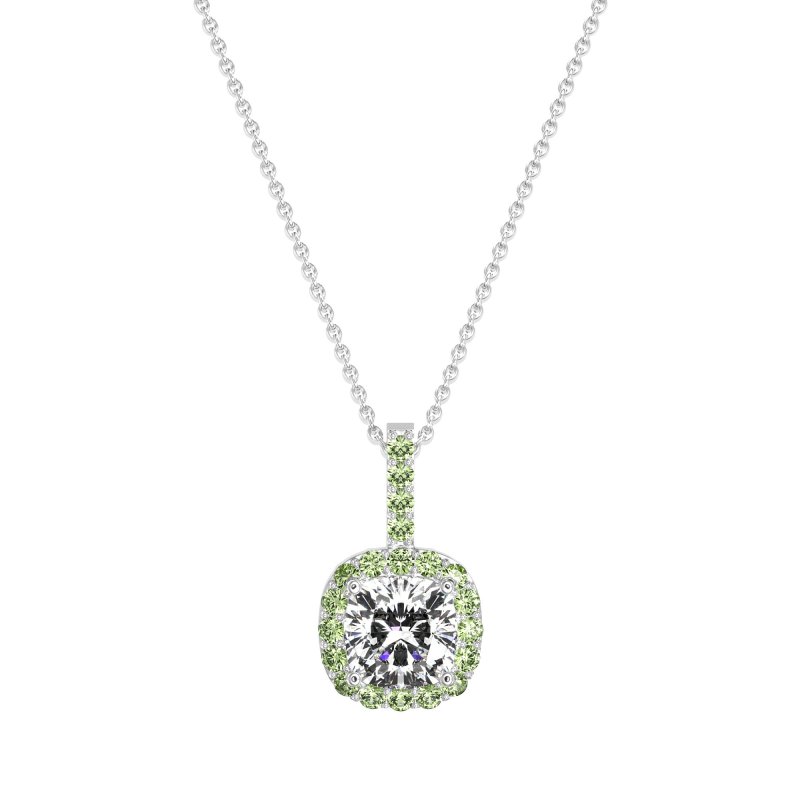 Cushion Halo Classic Necklace