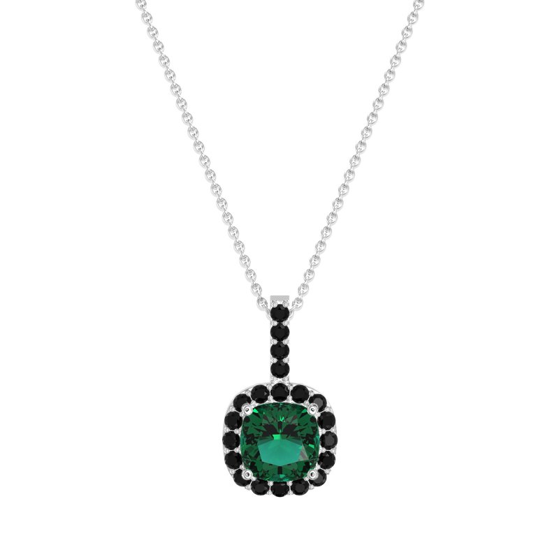 Cushion Halo Classic Necklace